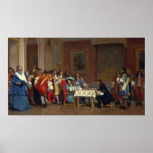 Gérôme - Ludwig XIV. und Moliere Poster