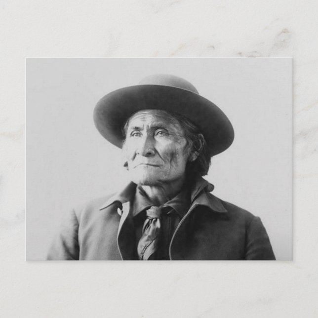 Geronimo 1898 postkarte (Vorderseite)