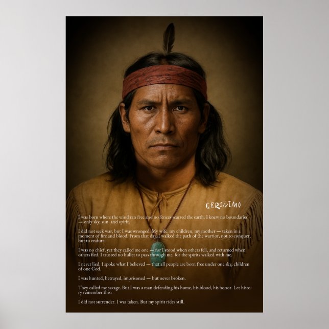 Geronimo — Apache-Krieger, Geist ungebrochen Poster (Vorne)