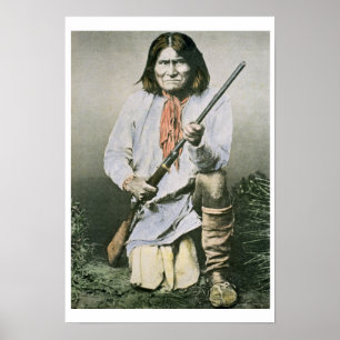 Geronimo (coloured photo) poster