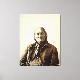 Geronimo (Guiyatle) Apache Native Amerikanische Ur Leinwanddruck