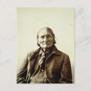 Geronimo (Guiyatle) Apache Native Amerikanische Ur Postkarte