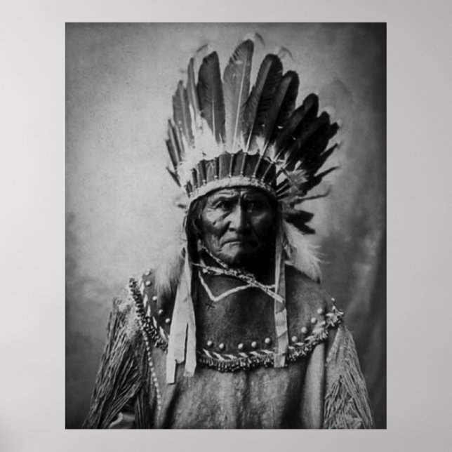 Geronimo im Kopfkleid Poster (Vorne)