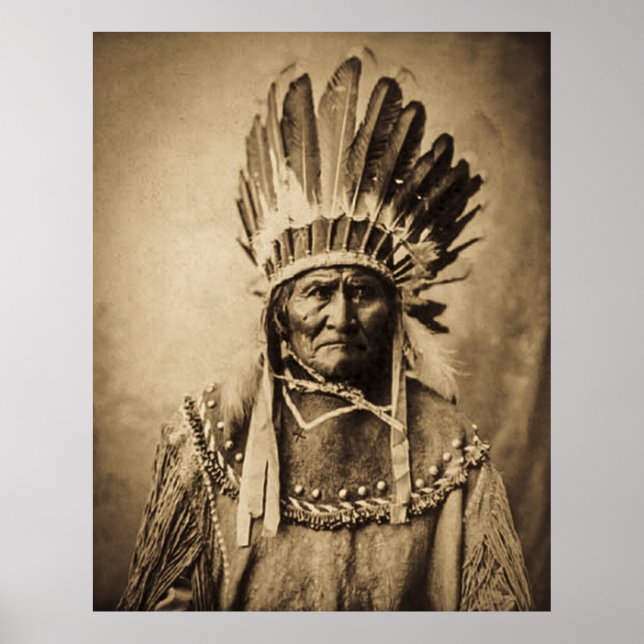 Geronimo im Kopfkleid Poster (Vorne)