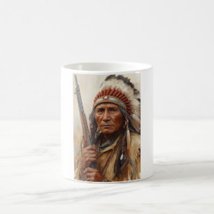Geronimo Indianischer Häuptling Krieger Porträt Kaffeetasse