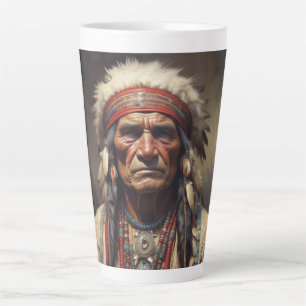 Geronimo Indischer Chefkrieger Portrait Milchtasse