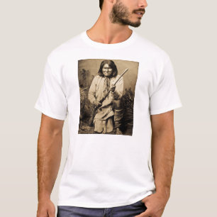 Geronimo mit Gewehr 1886 Vintage T-Shirt
