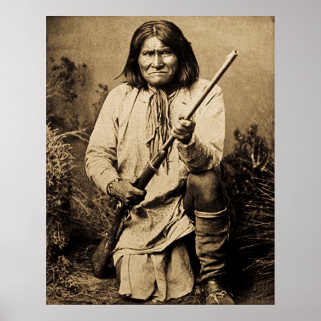 Geronimo mit Rifle 1886 Poster (Vorne)
