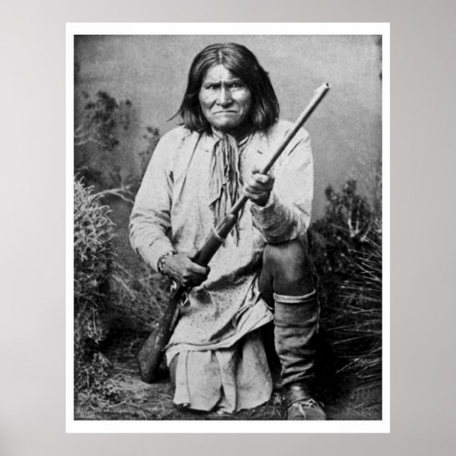 Geronimo mit Rifle 1886 Poster (Vorne)