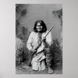 Geronimo Nieling mit Rifle - 1886 Poster