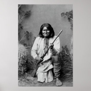 Geronimo Nieling mit Rifle - 1886 Poster