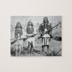 Geronimo und drei seiner Apache-Krieger, 1886 (b Puzzle