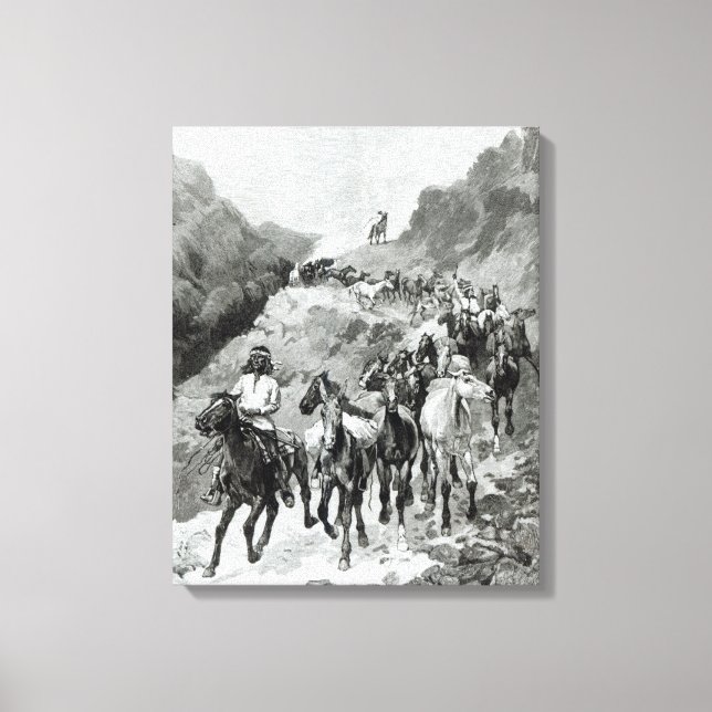 Geronimo und seine Band Leinwanddruck (Vorderseite)