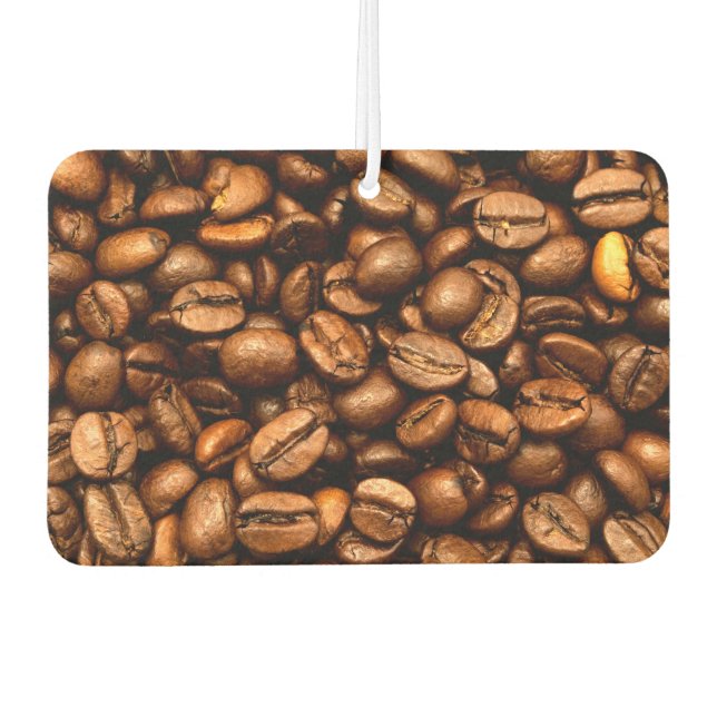 Geröstete Kaffeebohnen Autolufterfrischer (Vorderseite)