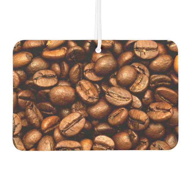 Geröstete Kaffeebohnen Autolufterfrischer (Vorderseite)