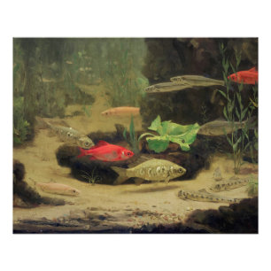 Gerrit Willem Dijsselhof - Gold/Silberfischglanz Poster