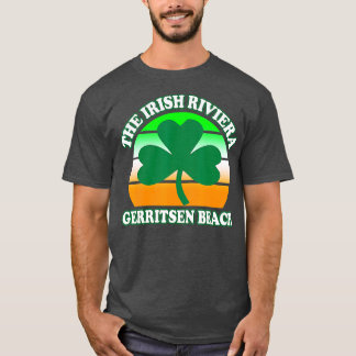 Gerritsen Beach Irish Riviera Funny Kleeblatt Retr T-Shirt
