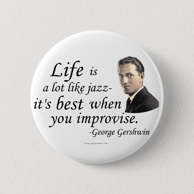 Gershwin zum Leben Button (Vorderseite)