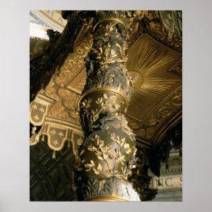 Gerstenzuckerspalte vom Baldacchino Poster