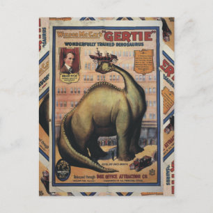 Gertie der Dinosaurier Postkarte