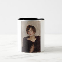 Gertie in einer Pelzmatte (von Isaac Israels)