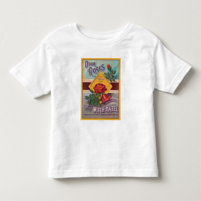 Geruch-Rosen Hexe-Haselnuss LabelFrankfort, NY Kleinkind T-shirt (Vorderseite)