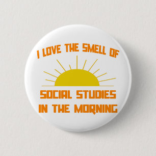 Geruch von Sozialwissenschaften am Morgen Button