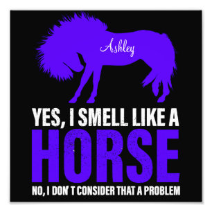 Geruch wie ein Pferd in Royal Personalisiert Fotodruck
