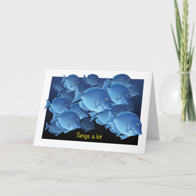 Gerüche danken Ihnen viel zu kardieren Dankeskarte (Vorderseite)