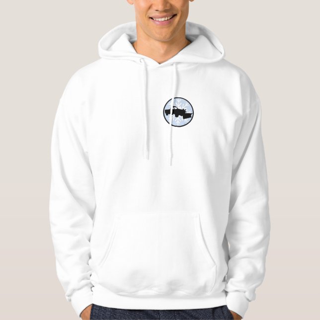 Geruche mögen Schnee! Schnee-Pflügen Hoodie (Vorderseite)