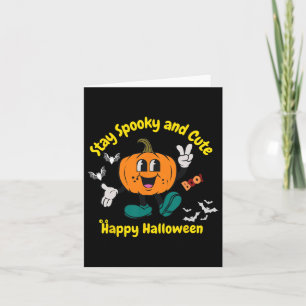 Geruchlicher und Niedlicher Halloween-Kürbis Karte