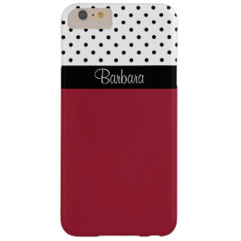 Geruchsrot, Schwarz-weiße Punkte, Chic-Muster Case-Mate iPhone 14 Hülle