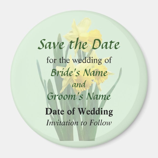Geruchsstoffe Hoch und Save the Date Kurz Magnet (Vorne)