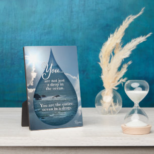 Gerüchte fallen ins Meer Fotoplatte