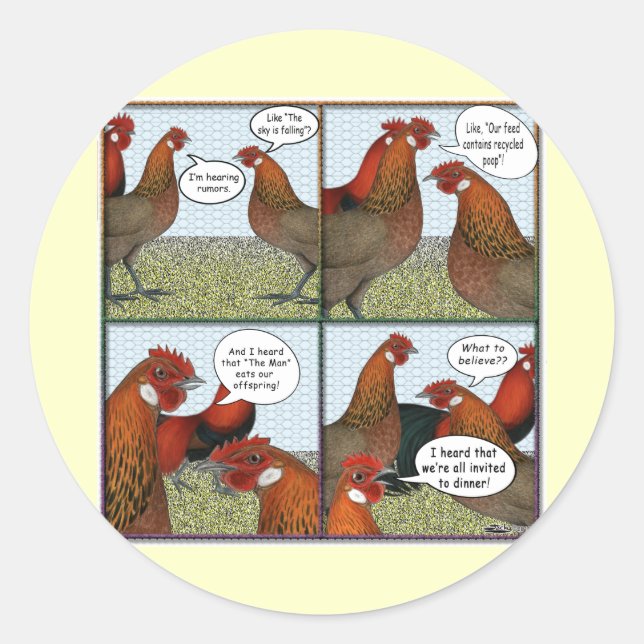 Gerüchte Runder Aufkleber (Vorderseite)