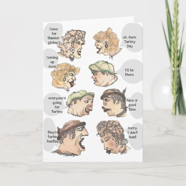 Gerüchte über Erntedank oder die Türkei Day Card Karte (Vorderseite)