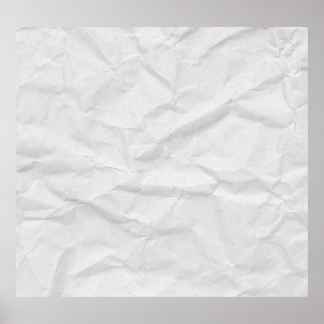Gerümpeltes Weißbuch: Texturierter Hintergrund Poster (Vorne)