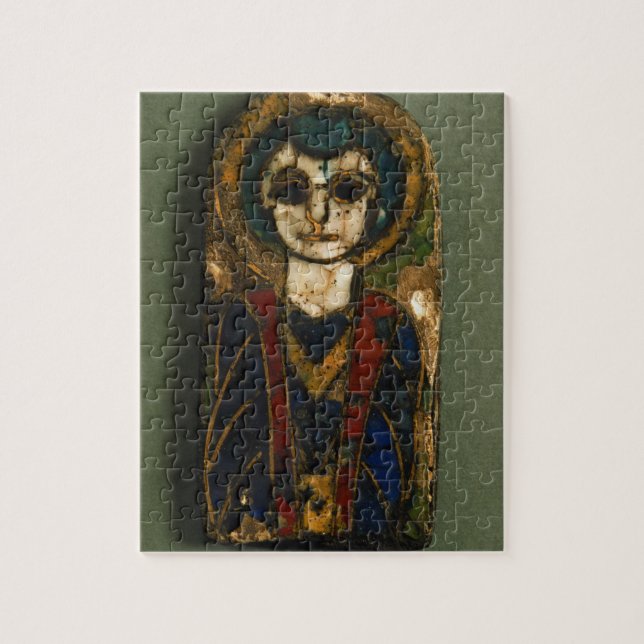 Gerundete Plakette, Christus oder ein Heiliges Puzzle (Vertikal)