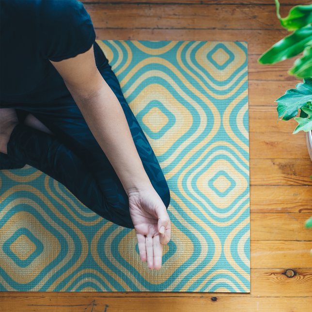 gerundetes Retro Yogamatte (Von Creator hochgeladen)