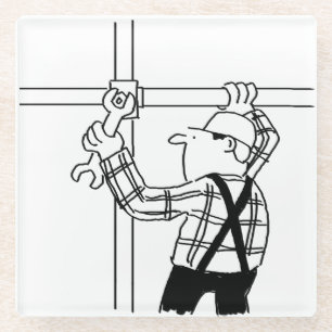 Gerüst Glasuntersetzer