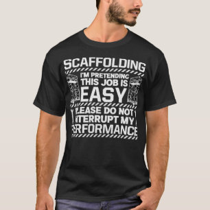 Gerüstauftrag Leicht unterbrechen Performance-Scaf T-Shirt