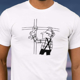 Gerüstbauer errichtet Gerüst T-Shirt