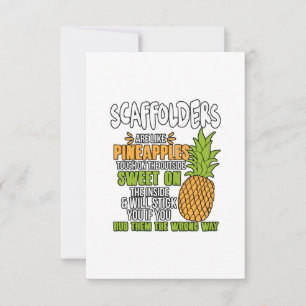 Gerüste sind wie Ananas. Karte
