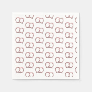 Gesalzenes Pretzel-Drehmuster-Party Serviette