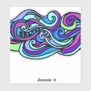 Gesalzenes Tide, maßgeschneidert Vinyl Sticker