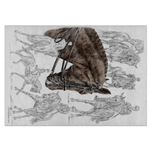 Gesammelte Dressage-Pferde FEI Schneidebrett