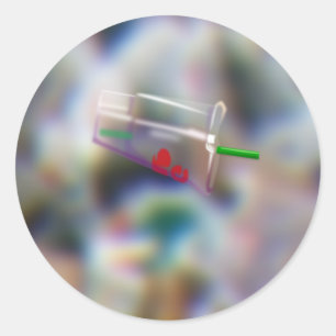 Gesamt 60 ein Plastikcup Runder Aufkleber