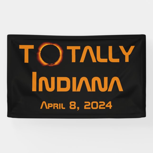 Gesamt Indiana 2024 Solar Eclipse Banner (Horizontal)