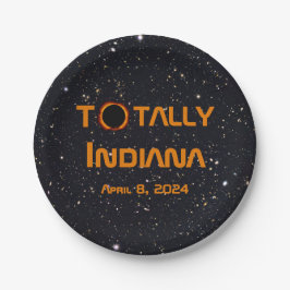 Gesamt Indiana 2024 Solar Eclipse Pappteller