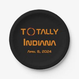 Gesamt Indiana 2024 Solar Eclipse Pappteller
